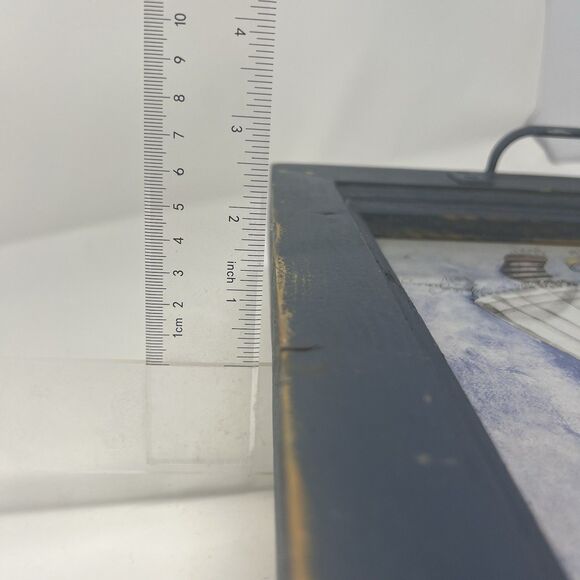 Vintage Window Art 1993 Theresa Ramsey Print Signed/ "When In Trouble... Pray" - Picture 11 of 11